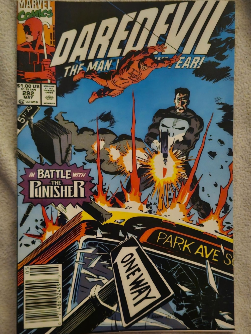 DAREDEVIL marvel Copper Age 1991 #292 Raw Grade 9-9.4